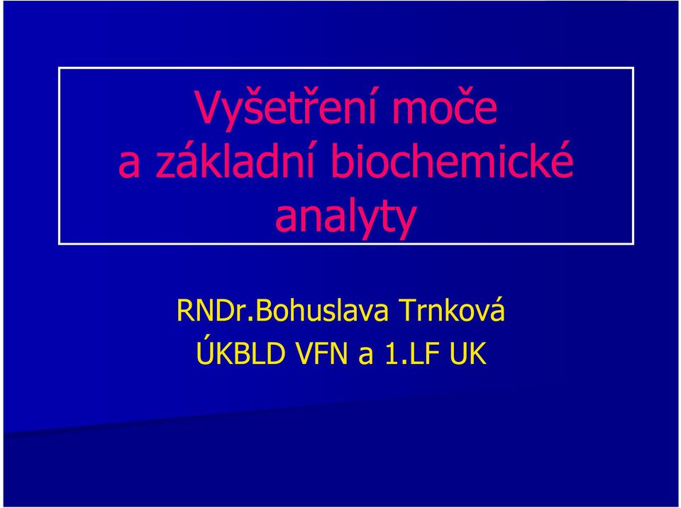 analyty RNDr.