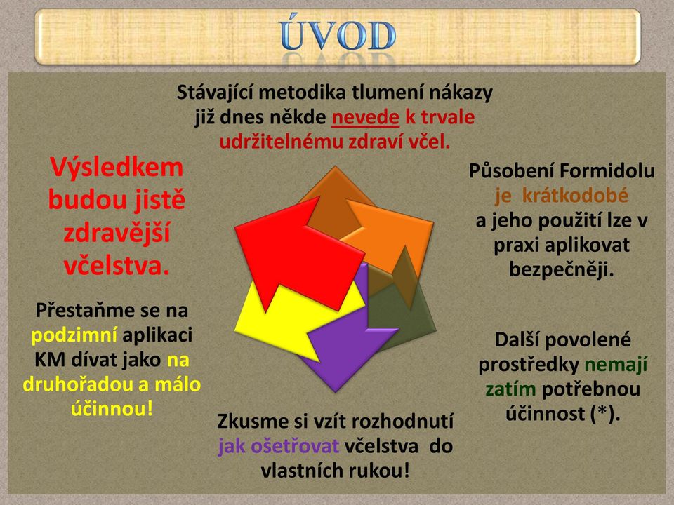 Stávající metodika tlumení nákazy již dnes někde nevede k trvale udržitelnému zdraví včel.