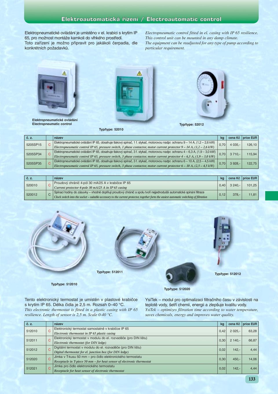 This control unit can be mounted in any damp climate. The equipment can be readjusted for any type of pump according to particular requirement.