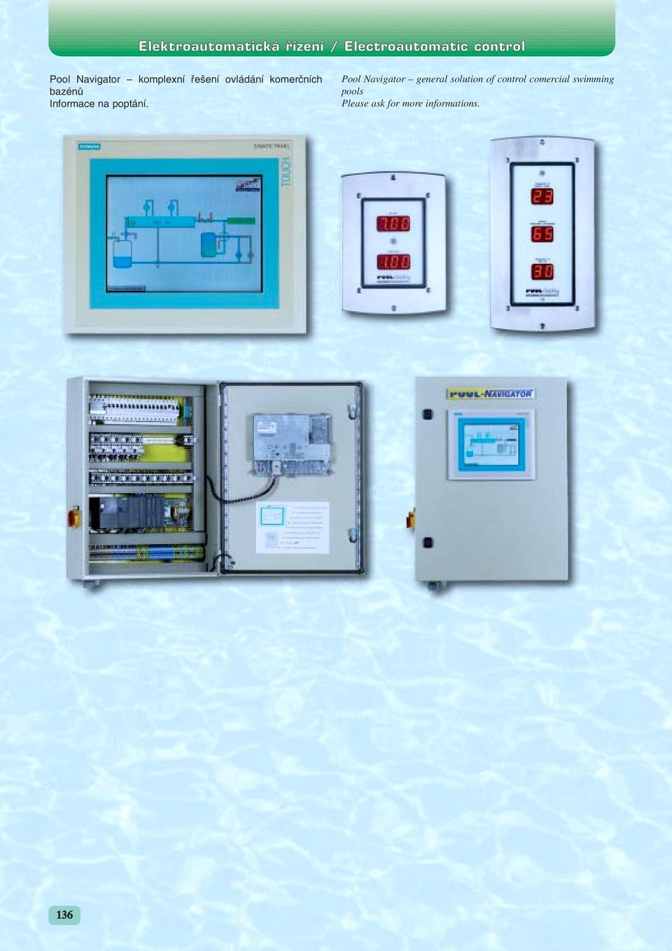 Pool Navigator general solution of control