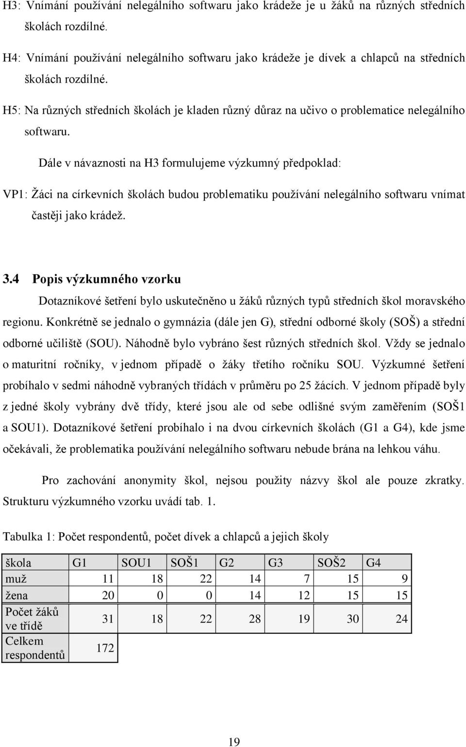 H5: Na různých středních školách je kladen různý důraz na učivo o problematice nelegálního softwaru.