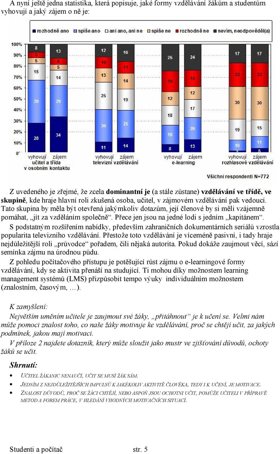 Tato skupina by měla být otevřená jakýmkoliv dotazům, její členové by si měli vzájemně pomáhat, jít za vzděláním společně. Přece jen jsou na jedné lodi s jedním kapitánem.