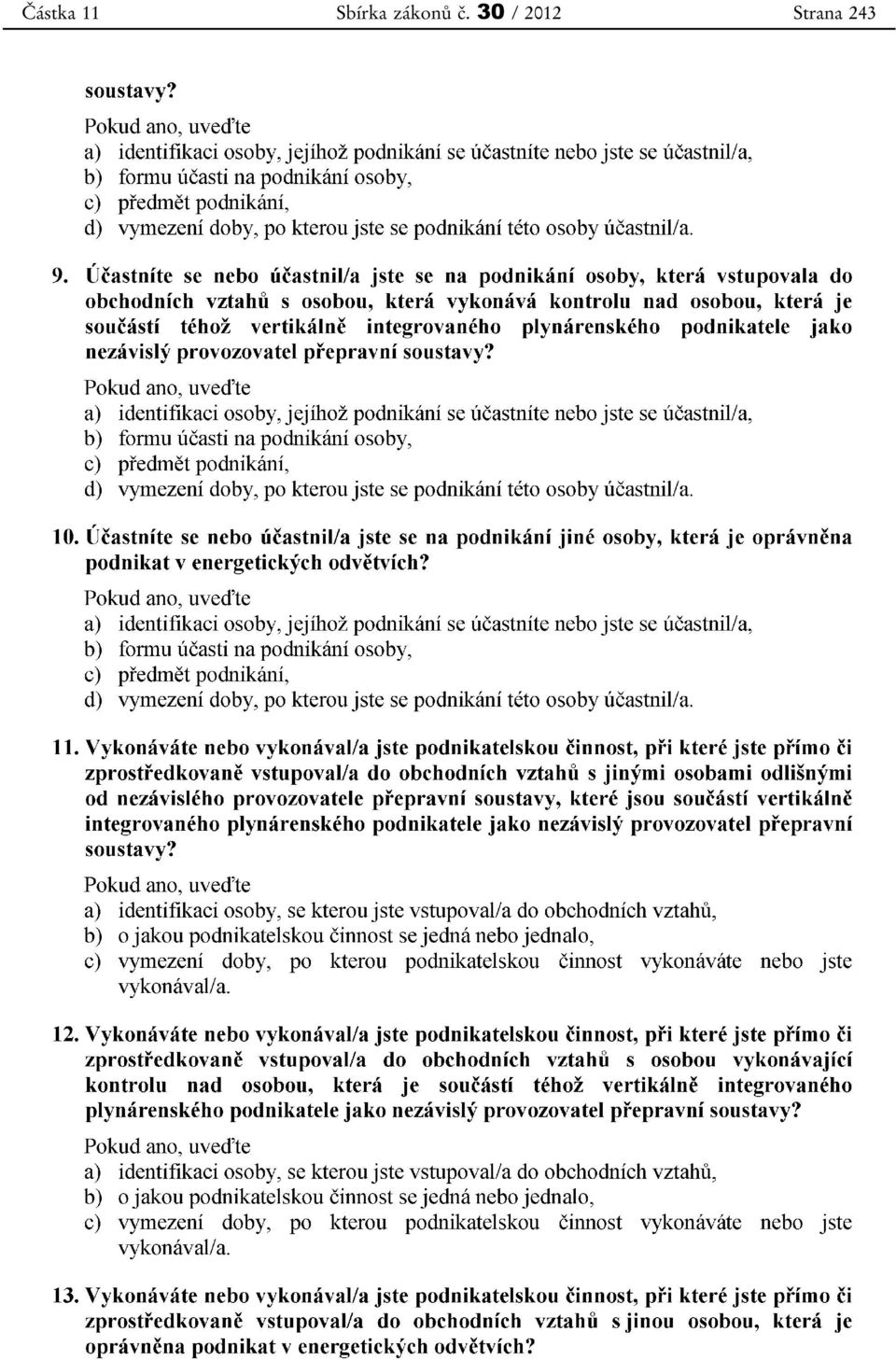 zákonů č.