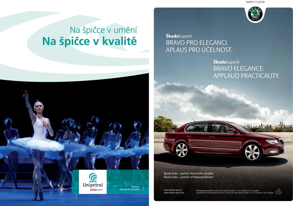 Škoda Auto - partner Národního divadla Škoda Auto - partner of National theatre Partner Národního divadla www.