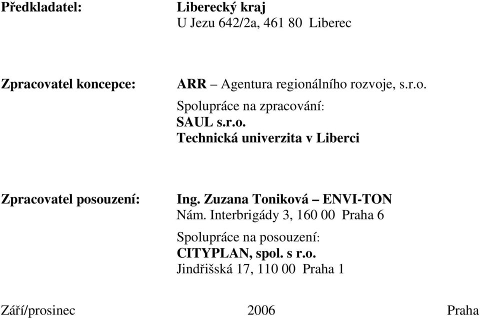 Zuzana Toniková ENVI-TON Nám.