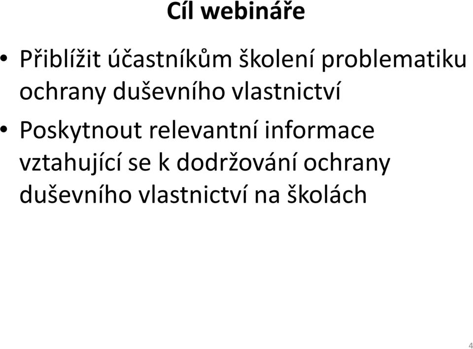 Poskytnout relevantní informace vztahující se