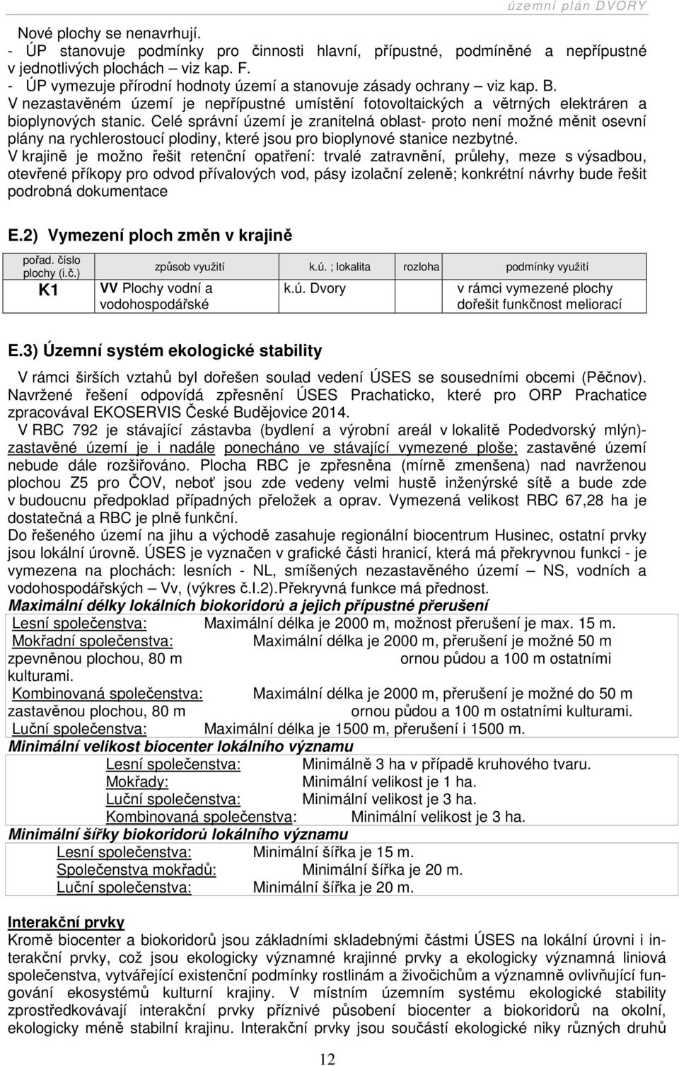 Celé správní území je zranitelná oblast- proto není možné měnit osevní plány na rychlerostoucí plodiny, které jsou pro bioplynové stanice nezbytné.