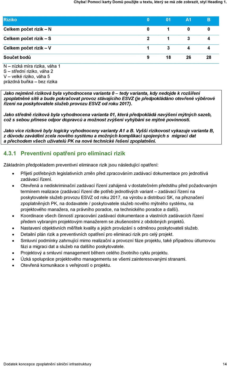 na poskytovatele služeb provozu EZ od roku 217).