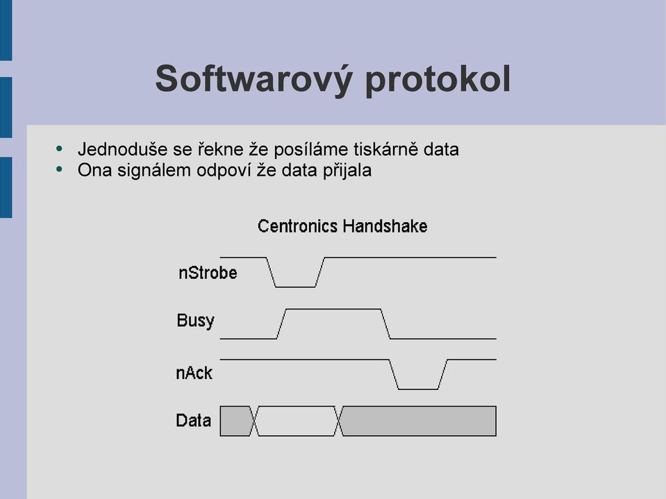 posíláme tiskárně data