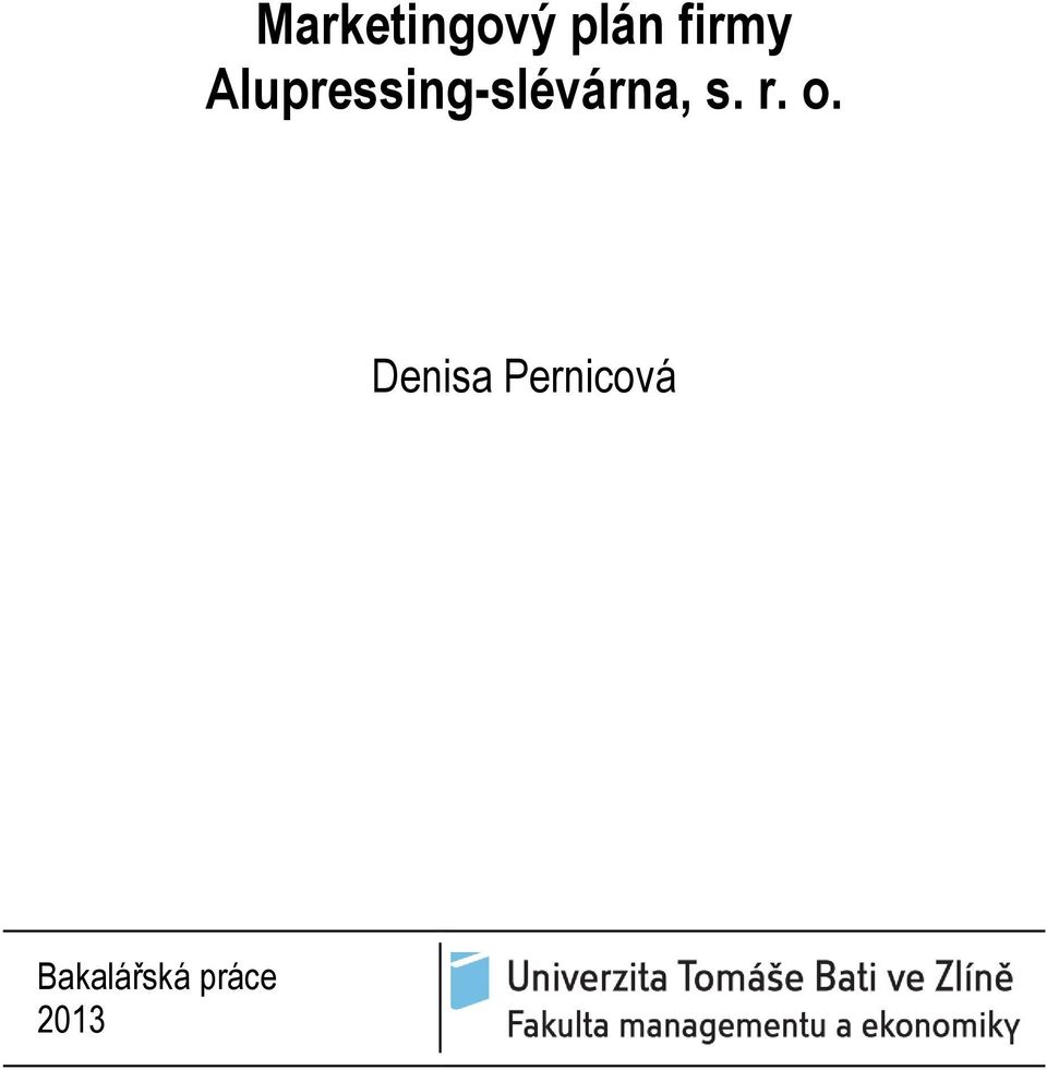 r. o. Denisa Pernicová