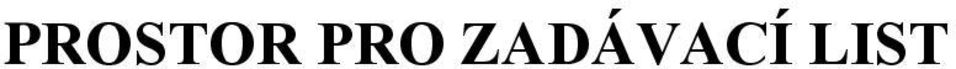 ZADÁVACÍ