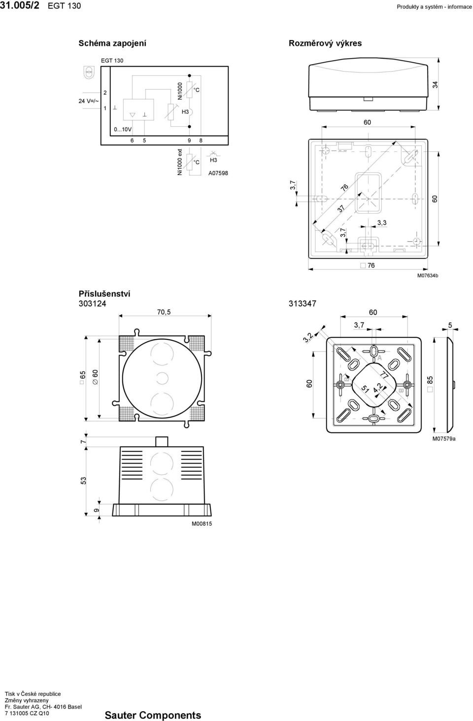 výkres EG 130 24 V=/~ 2 1 0.