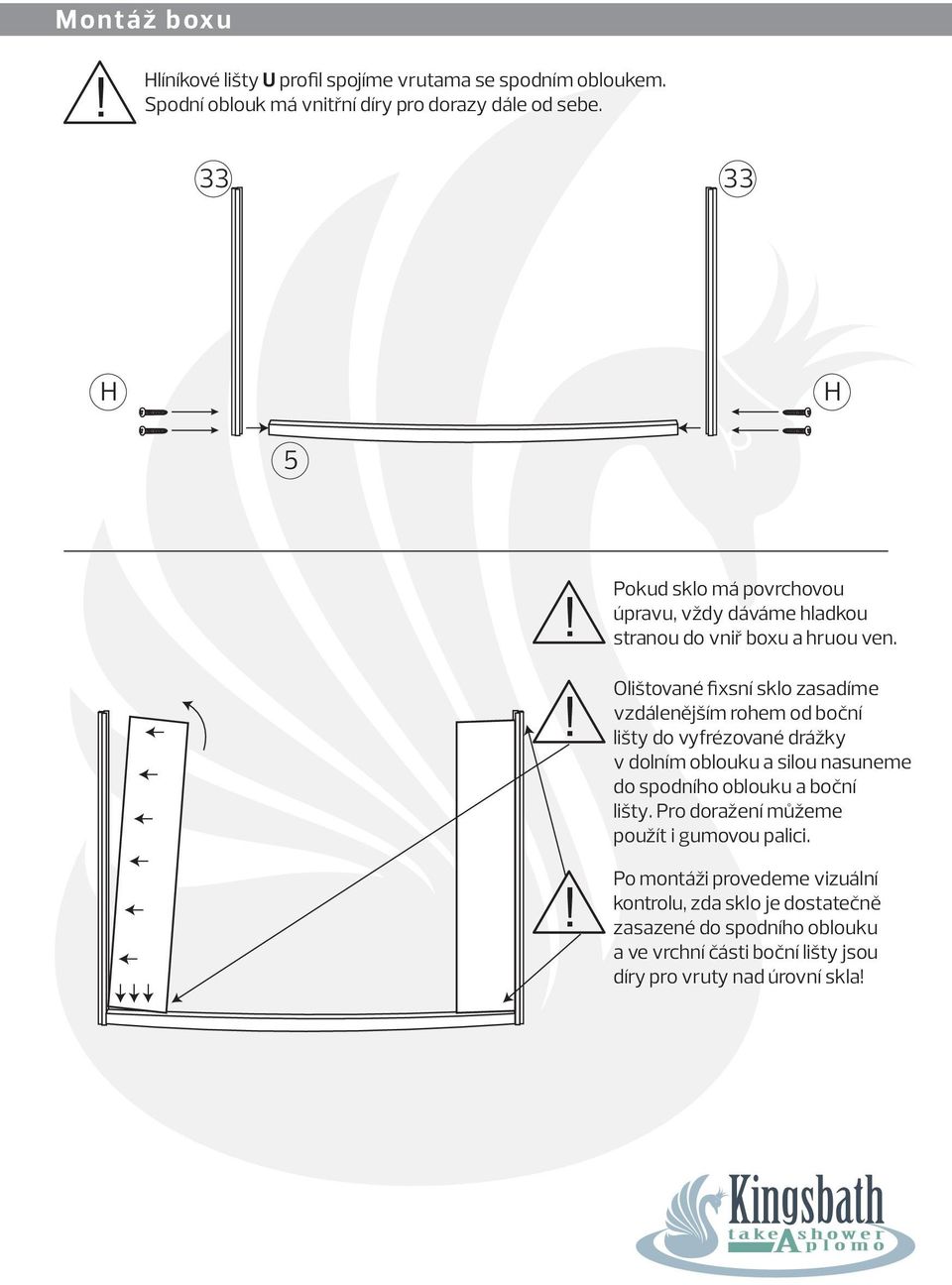 montážní návod pro sprchový box KACHLER Klid a pohodu pro Vaši koupelnu. -  PDF Stažení zdarma