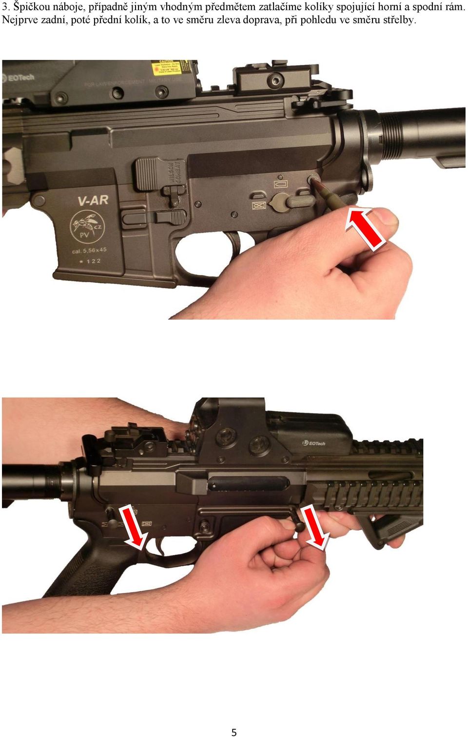 spodní rám.