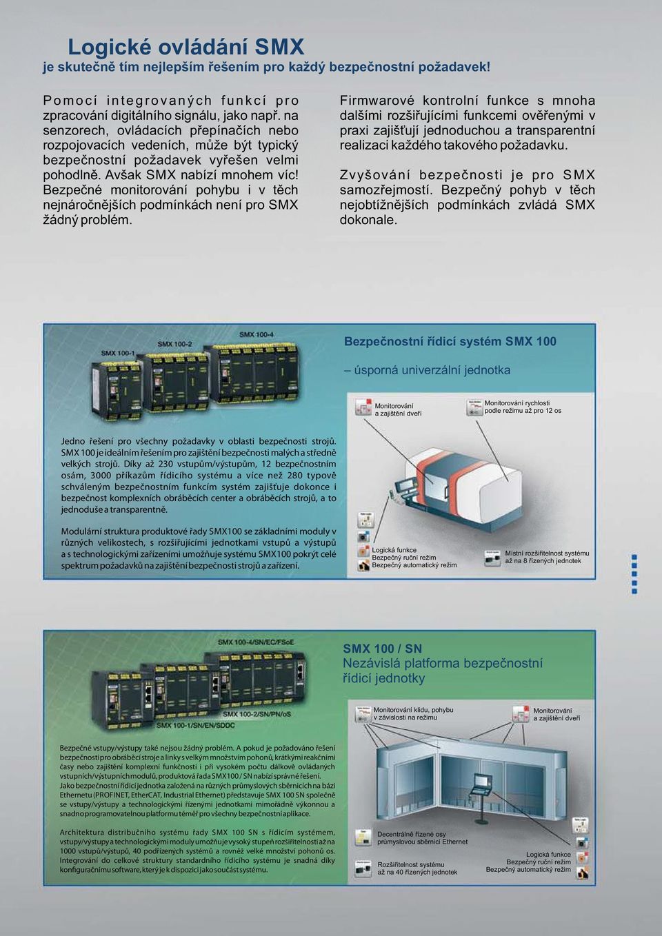 Bezpečné monitorování pohybu i v těch nejnáročnějších podmínkách není pro SMX žádný problém.