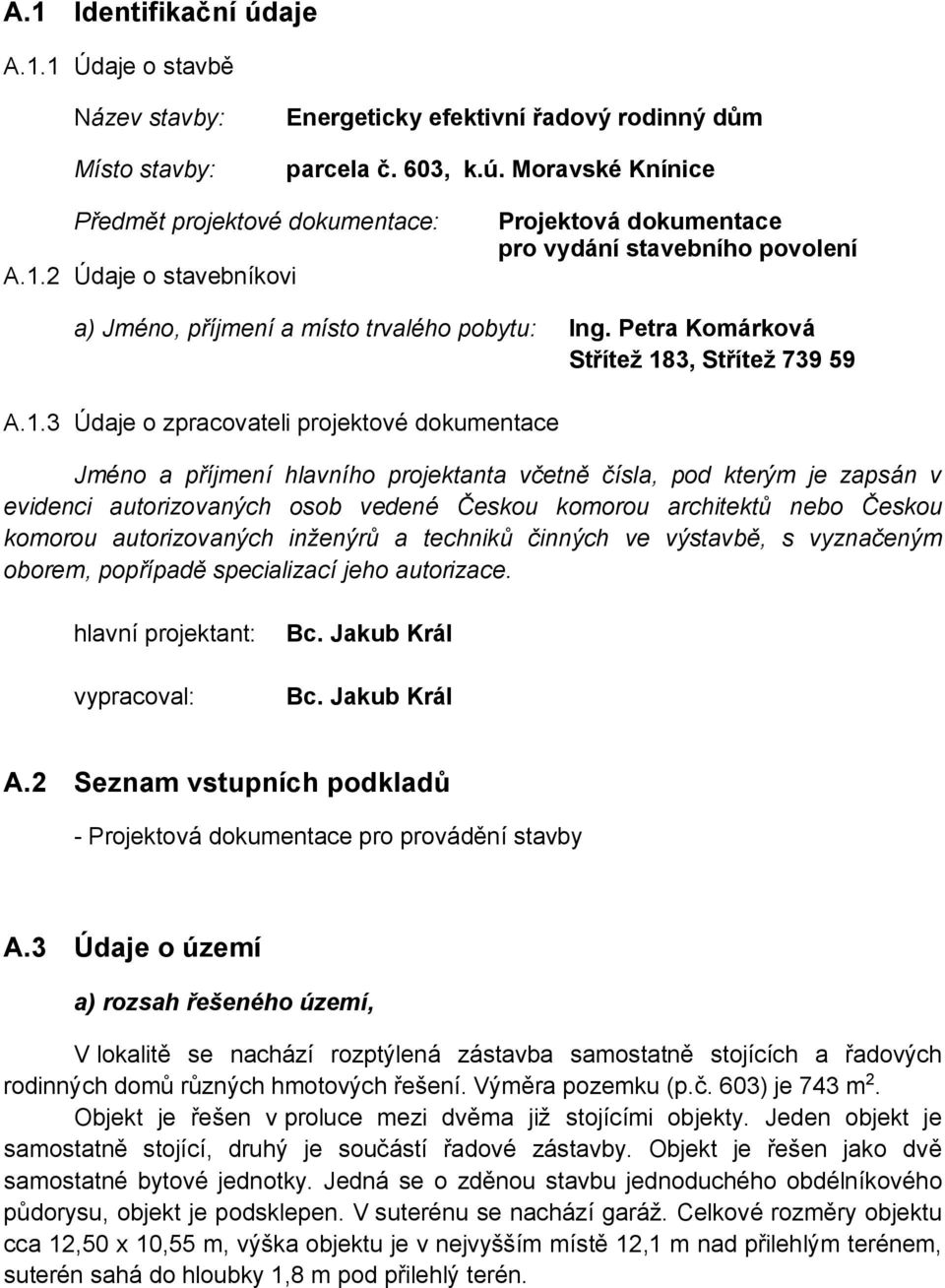 3, Střítež 739 59 A.1.