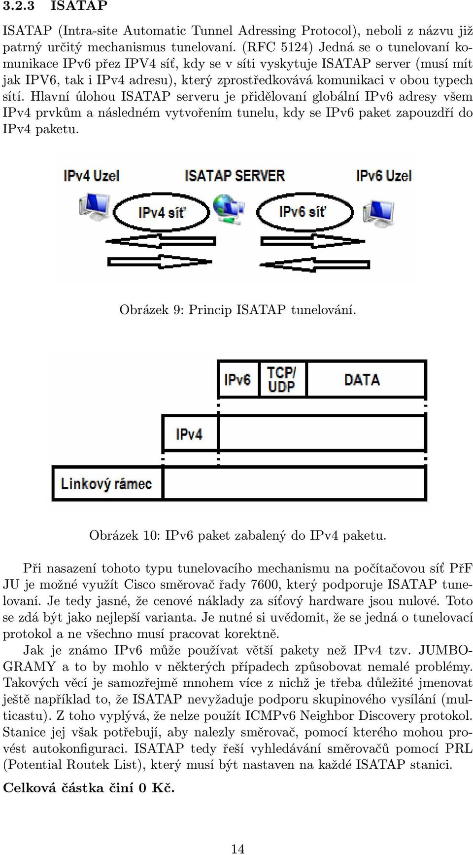 Hlavní úlohou ISATAP serveru je přidělovaní globální IPv6 adresy všem IPv4 prvkům a následném vytvořením tunelu, kdy se IPv6 paket zapouzdří do IPv4 paketu. Obrázek 9: Princip ISATAP tunelování.