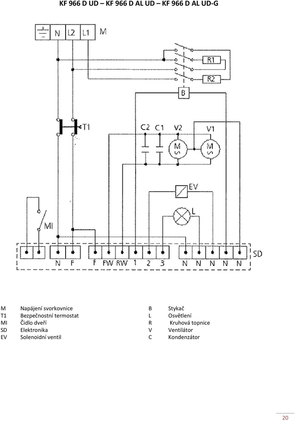 Čidlo dveří Elektronika Solenoidní ventil B L R V C