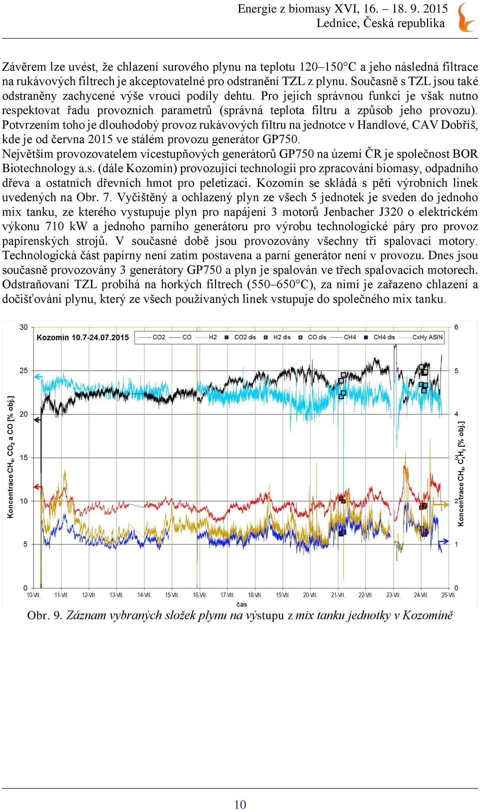 Potvrzením toho je dlouhodobý provoz rukávových filtru na jednotce v Handlové, CAV Dobříš, kde je od června 2015 ve stálém provozu generátor GP750.