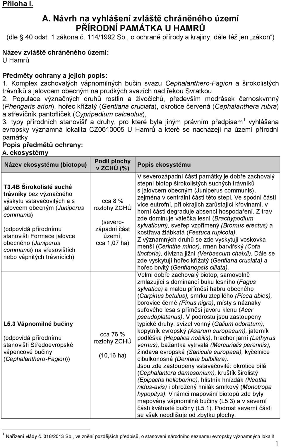 Komplex zachovalých vápnomilných bučin svazu Cephalanthero-Fagion a širokolistých trávníků s jalovcem obecným na prudkých svazích nad řekou Svratkou 2.