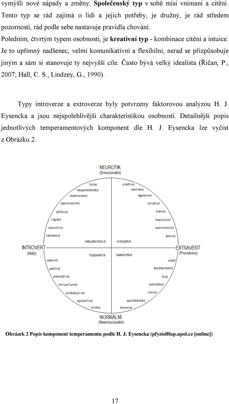 Poledním, čtvrtým typem osobnosti, je kreativní typ - kombinace cítění a intuice.