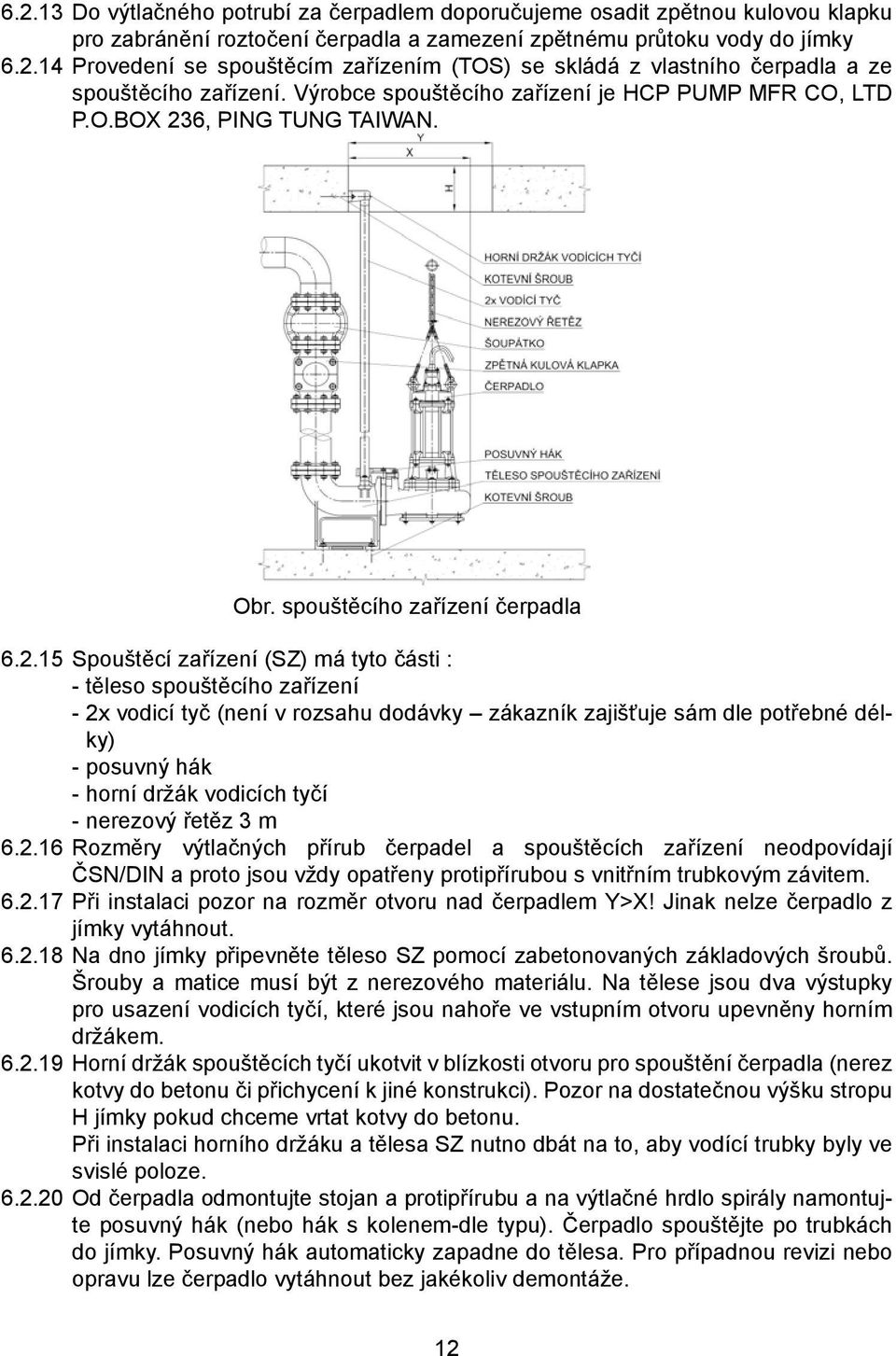 6, PING TUNG TAIWAN. Obr. spouštěcího zařízení čerpadla 6.2.