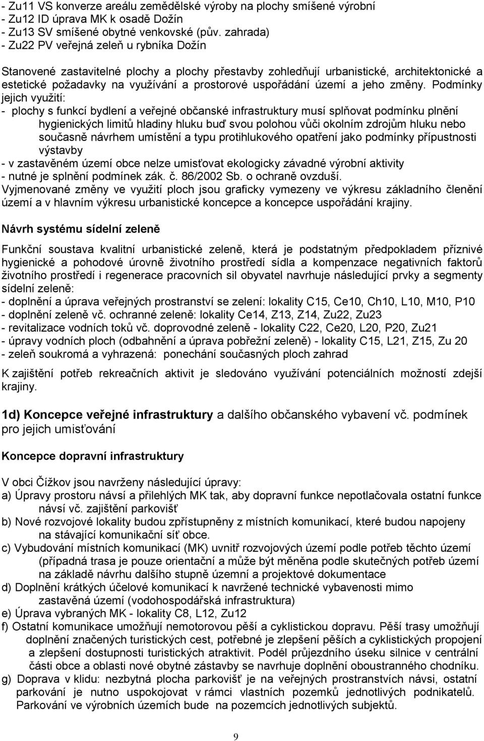 území a jeho změny.