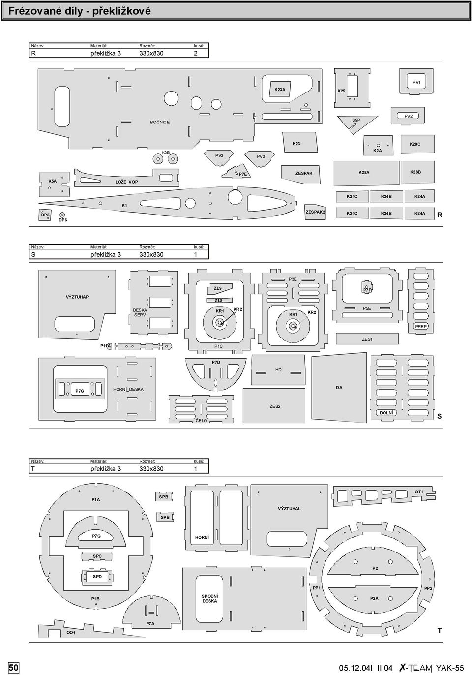 P7F DESKA SERV KR1 KR2 KR1 KR2 P5E PREP P11A P11B P1C ZES1 P7D HD P7G HORNÍ_DESKA DA ČELO ZES2 DOLNÍ S T překližka 3