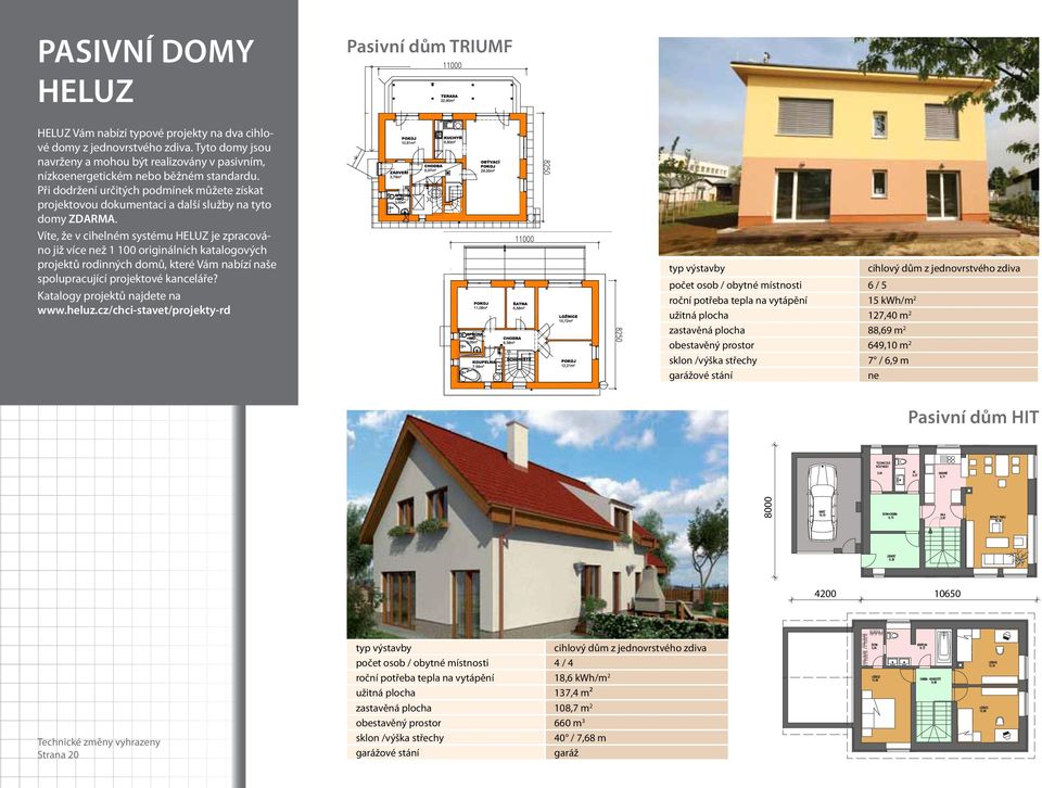 Při dodržení určitých podmínek můžete získat projektovou dokumentaci a další služby na tyto domy ZDARMA.