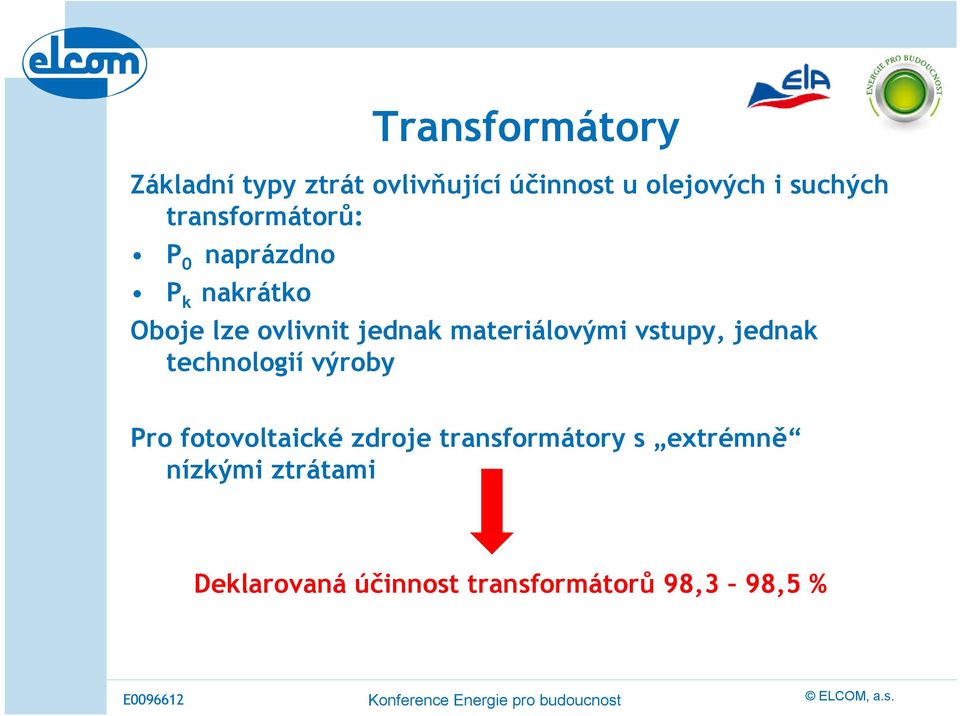 materiálovými vstupy, jednak technologií výroby Pro fotovoltaické zdroje