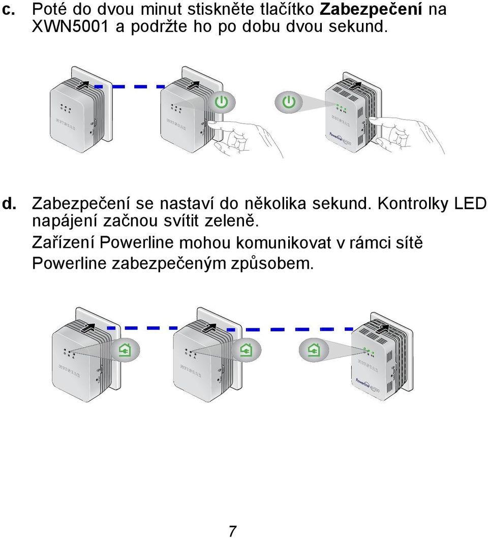 Zabezpečení se nastaví do několika sekund.