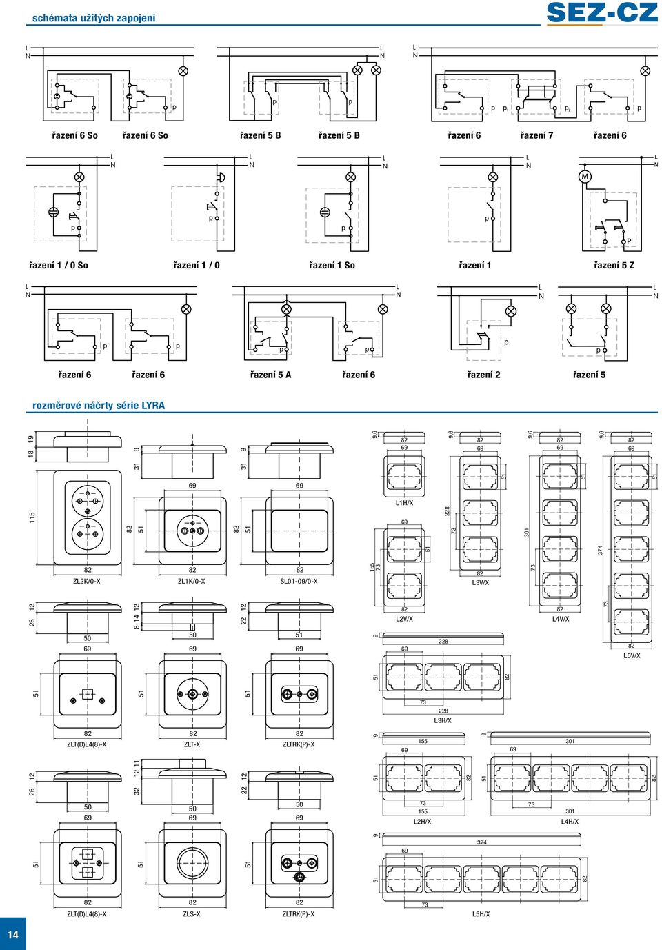 9,6 9,6 228 ZL1K/0-X SL01-09/0-X 155 73 L3V/X 73 26 12 L2V/X L4V/X 228 L5V/X 73 228 L3H/X ZLT(D)L4(8)-X ZLT-X ZLTRK(P)-X 155 301 73 73 155