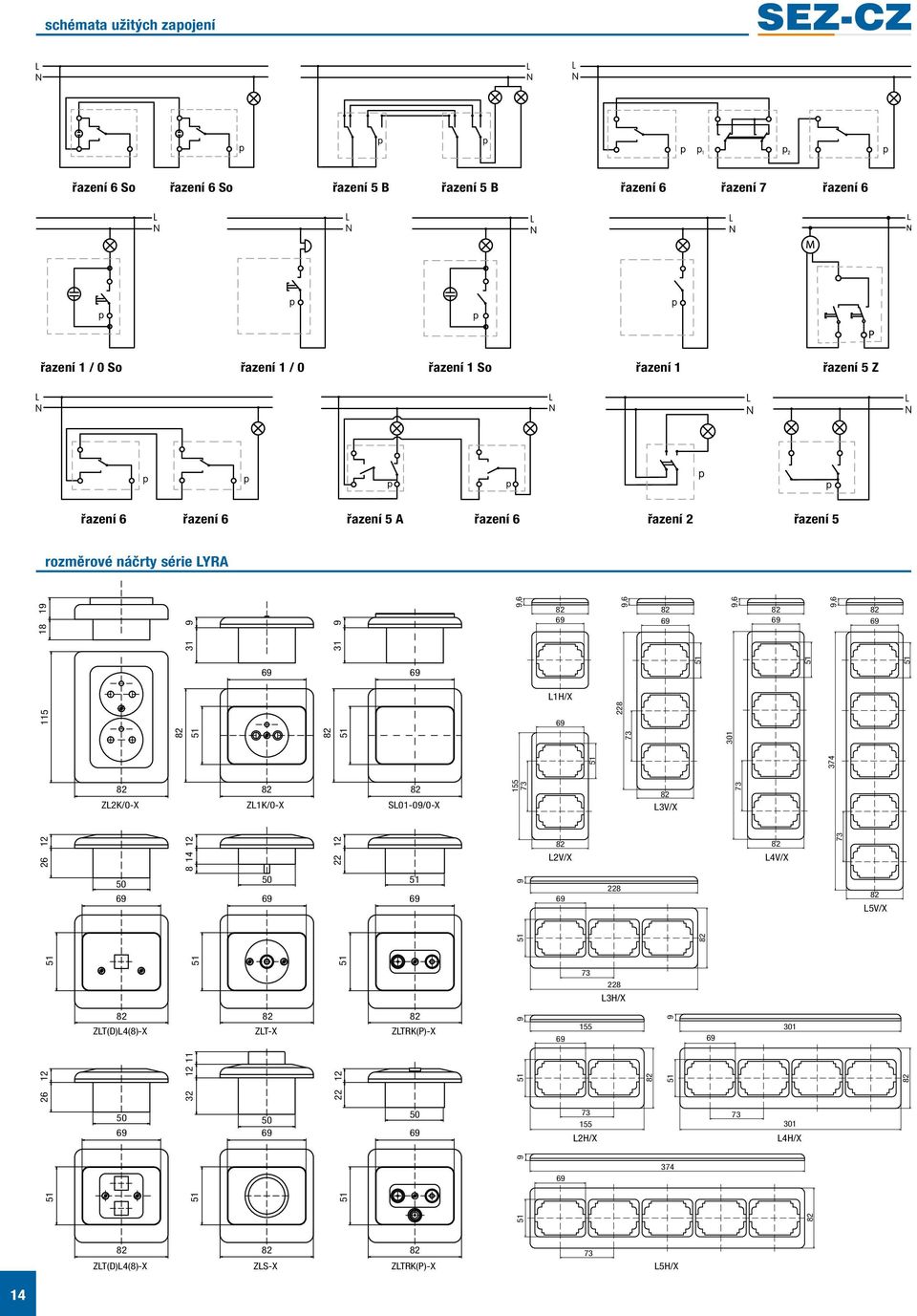 9,6 9,6 228 ZL1K/0-X SL01-09/0-X 155 73 L3V/X 73 26 12 L2V/X L4V/X 228 L5V/X 73 228 L3H/X ZLT(D)L4(8)-X ZLT-X ZLTRK(P)-X 155 301 73 73 155