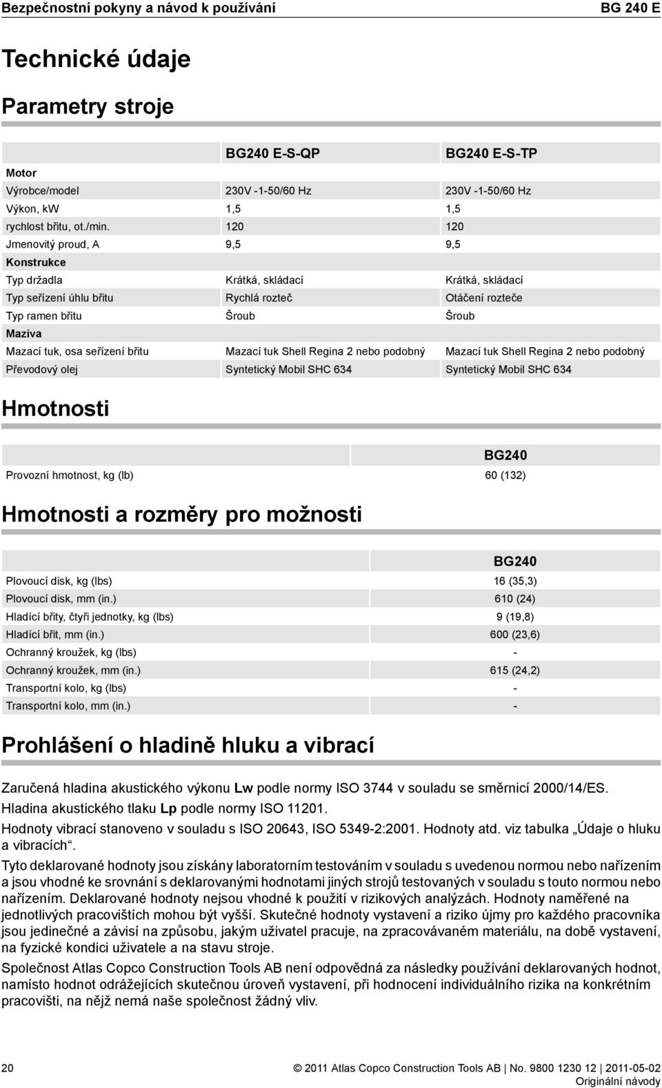 skládací Rychlá rozteč Šroub Mazací tuk Shell Regina 2 nebo podobný Syntetický Mobil SHC 634 BG240 E-S-TP 230V -1-50/60 Hz 1,5 120 9,5 Krátká, skládací Otáčení rozteče Šroub Mazací tuk Shell Regina 2