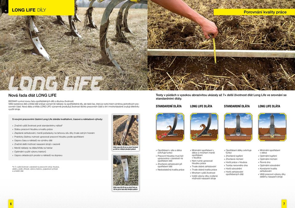 Nová dláta a křídla LONG LIFE významně prodlužují životnost těchto pracovních částí a tím mnohonásobně zvyšují efektivitu využití stroje.