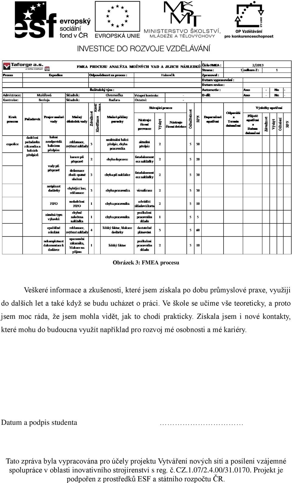 Ve škole se učíme vše teoreticky, a proto jsem moc ráda, že jsem mohla vidět, jak to chodí