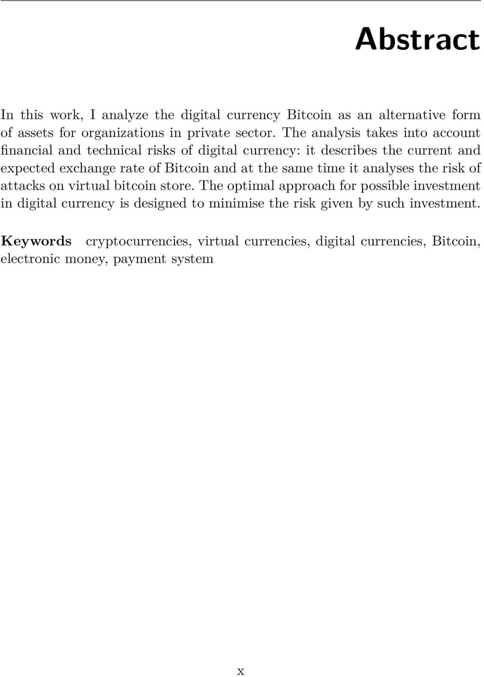 and at the same time it analyses the risk of attacks on virtual bitcoin store.