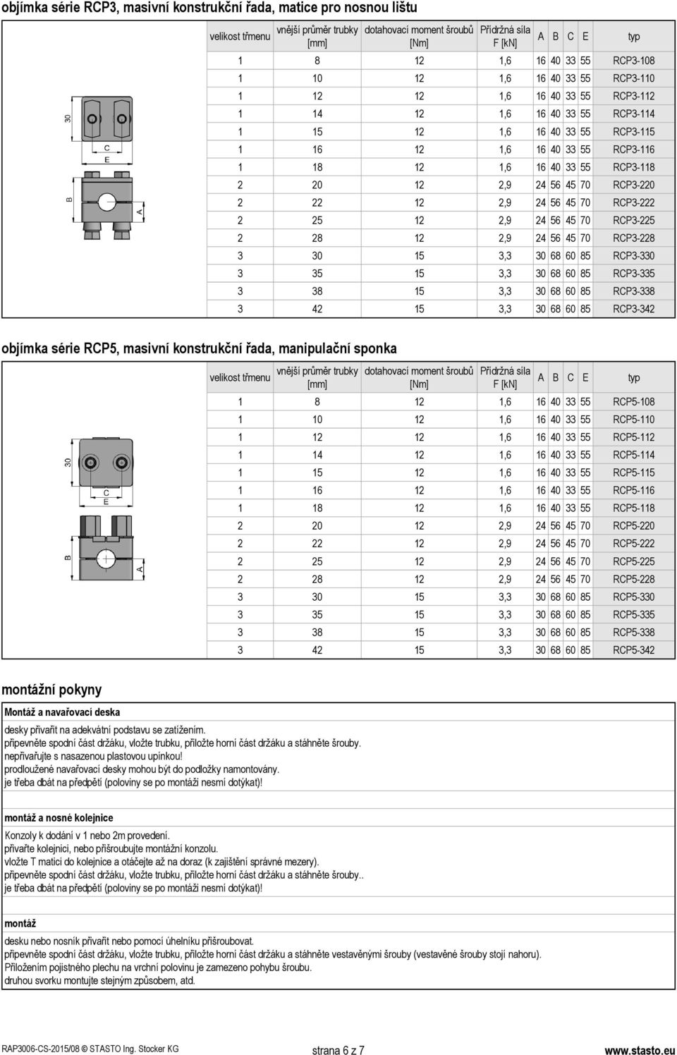 RCP3-118 2 20 12 2,9 24 56 45 70 RCP3-220 2 22 12 2,9 24 56 45 70 RCP3-222 2 25 12 2,9 24 56 45 70 RCP3-225 2 28 12 2,9 24 56 45 70 RCP3-228 3 30 15 3,3 30 68 60 85 RCP3-330 3 35 15 3,3 30 68 60 85