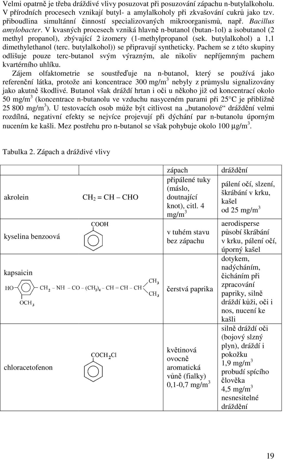 V kvasných procesech vzniká hlavně n-butanol (butan-1ol) a isobutanol (2 methyl propanol), zbývající 2 izomery (1-methylpropanol (sek. butylalkohol) a 1,1 dimethylethanol (terc.