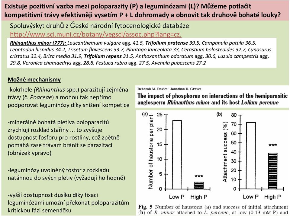 5, Campanula patula 36.5, Leontodon hispidus 34.2, Trisetum flavescens 33.7, Plantago lanceolata 33, Cerastium holosteoides 32.7, Cynosurus cristatus 32.4, Briza media 31.9, Trifolium repens 31.