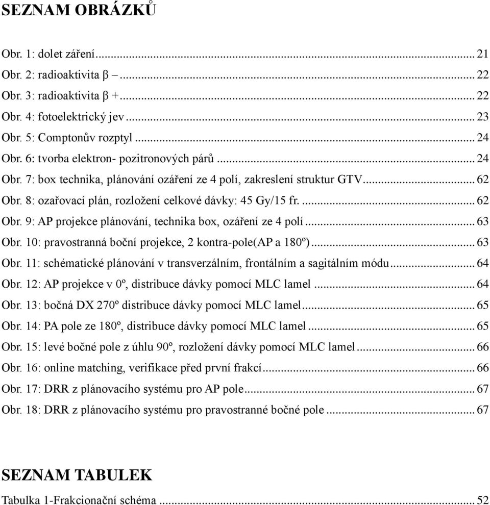 .. 63 Obr. 10: pravostranná boční projekce, 2 kontra-pole(ap a 180º)... 63 Obr. 11: schématické plánování v transverzálním, frontálním a sagitálním módu... 64 Obr.