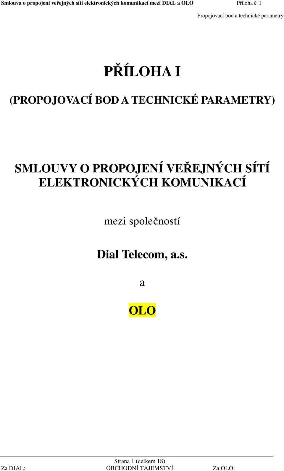 SÍTÍ ELEKTRONICKÝCH KOMUNIKACÍ mezi