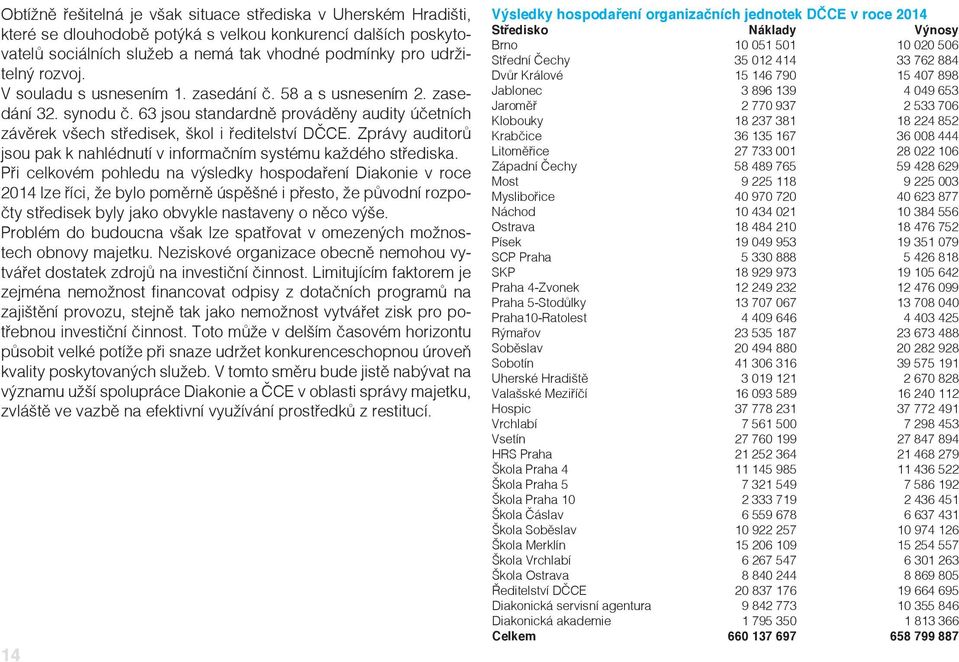 Zprávy auditorů jsou pak k nahlédnutí v informačním systému každého střediska.