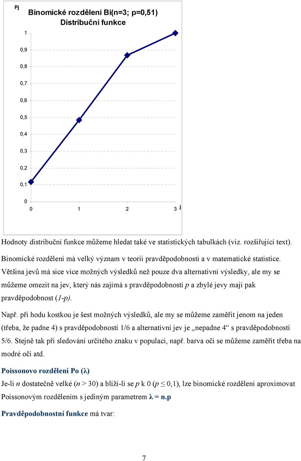 Většina jevů má sice více možných výsledků než pouze dva alternativní výsledky, ale my se můžeme omezit na jev, který nás zajímá s pravděpodobností p a zbylé jevy mají pak pravděpodobnost (-p). Např.