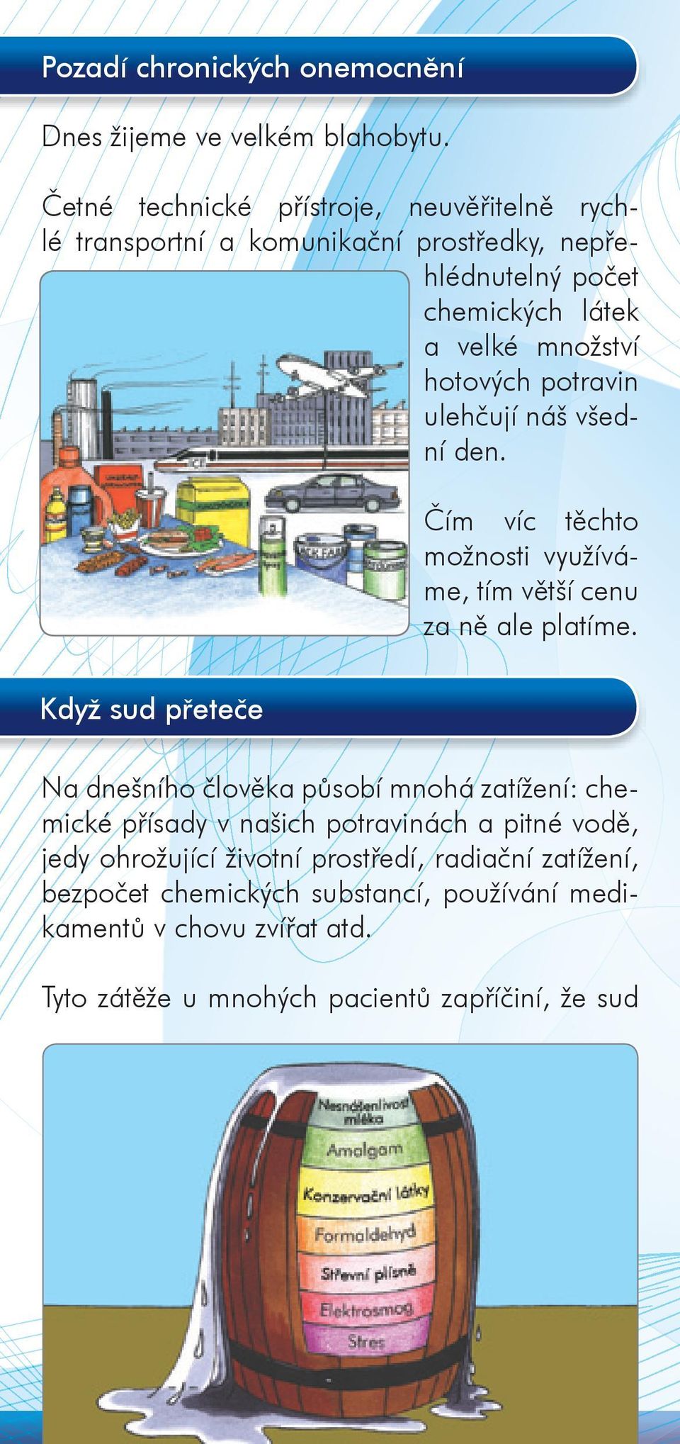 potravin ulehčují náš všední den. Čím víc těchto možnosti využíváme, tím větší cenu za ně ale platíme.