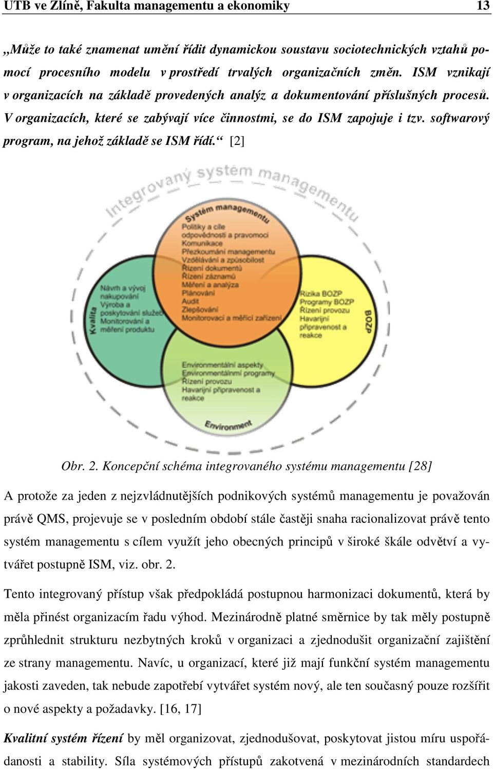 softwarový program, na jehož základě se ISM řídí. [2] Obr. 2.