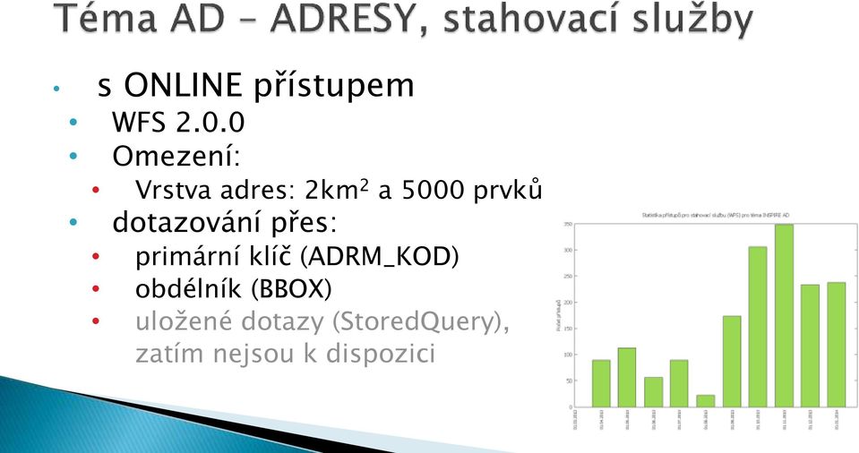 dotazování přes: primární klíč (ADRM_KOD)