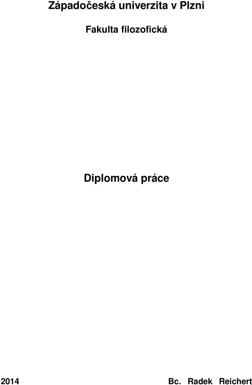 filozofická Diplomová
