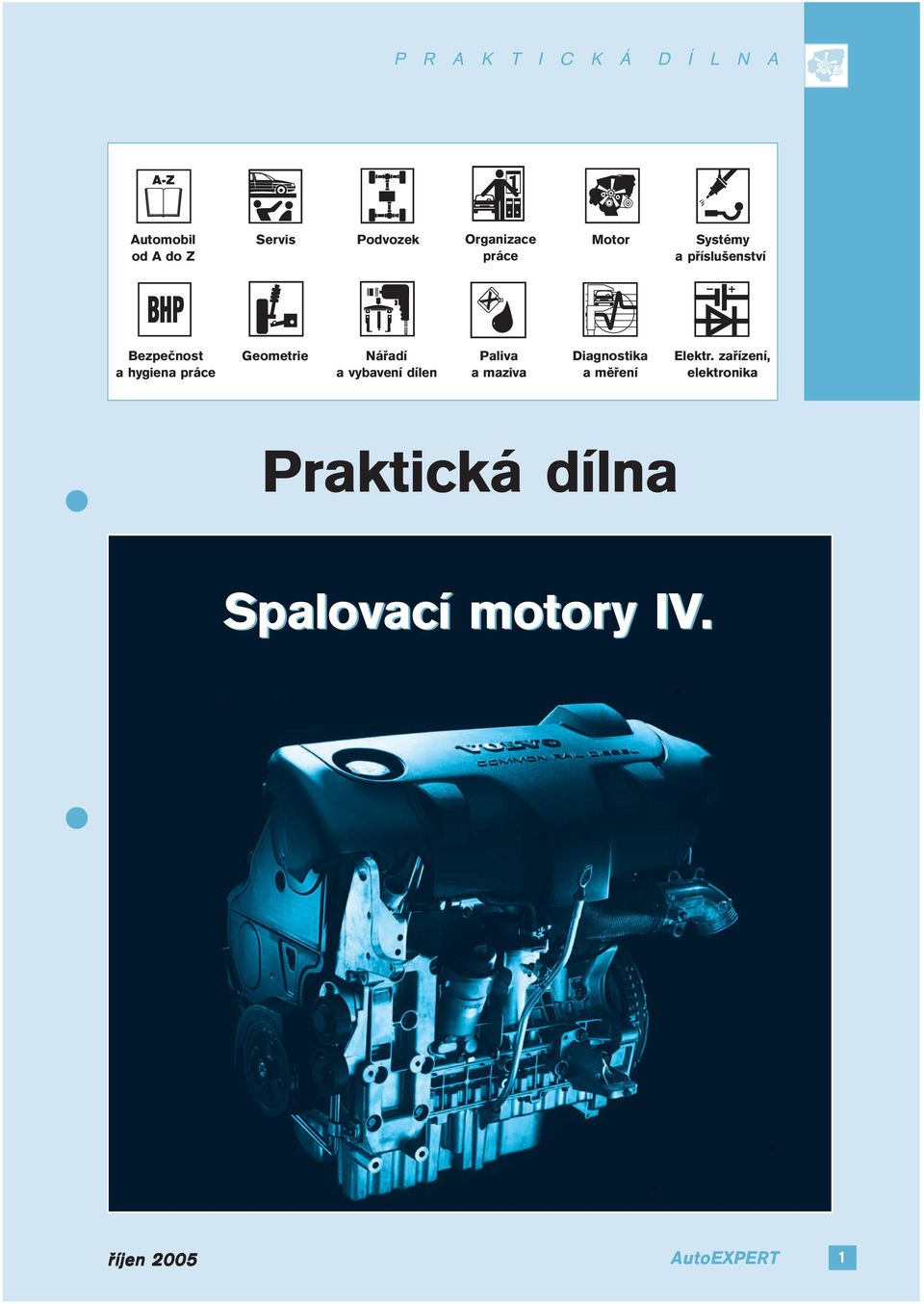 Nářadí a vybavení dílen Paliva a maziva Diagnostika a měření