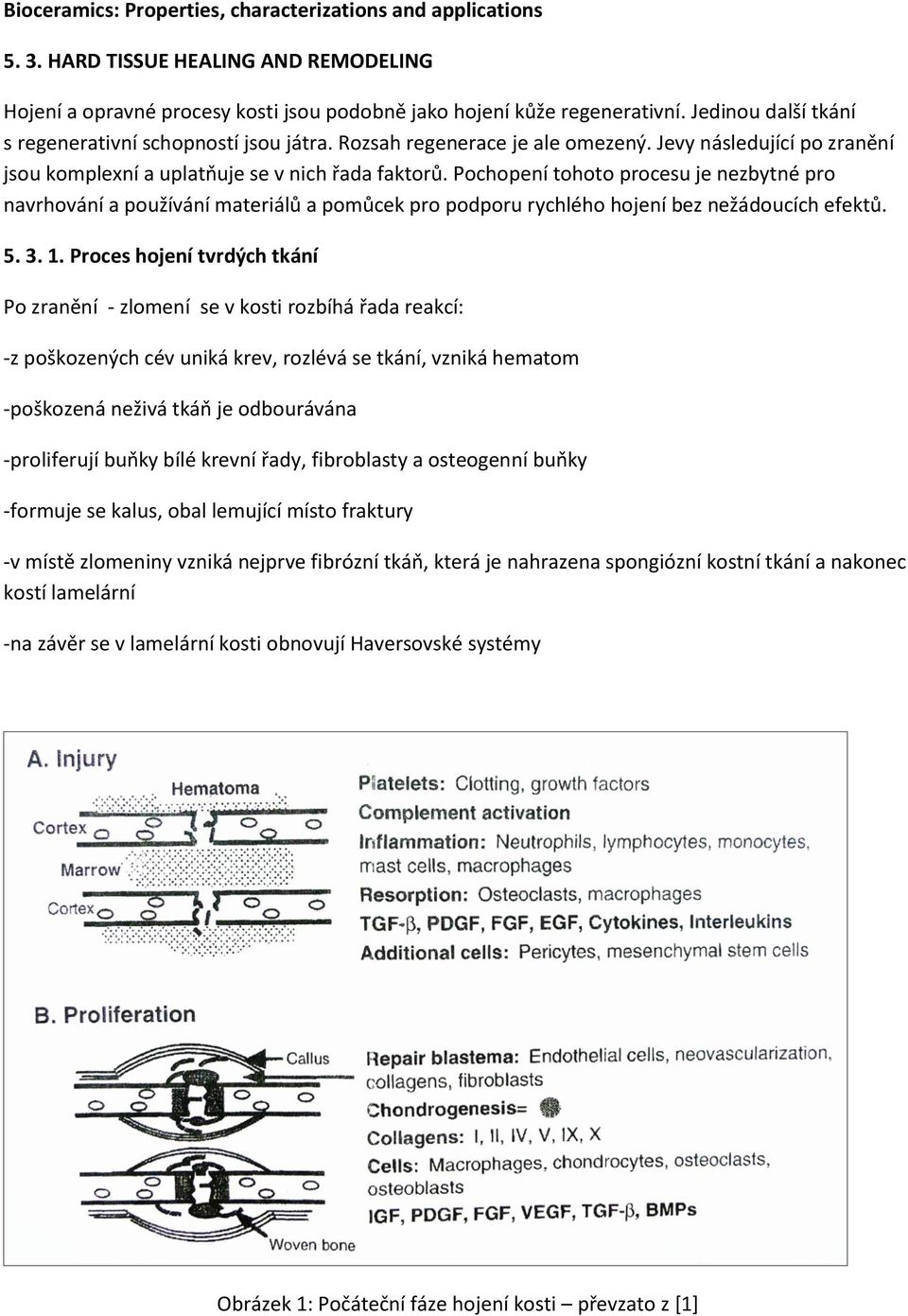 Pochopení tohoto procesu je nezbytné pro navrhování a používání materiálů a pomůcek pro podporu rychlého hojení bez nežádoucích efektů. 5. 3. 1.